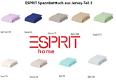 ESPRIT Spannbetttuch aus Jersey - Teil 2