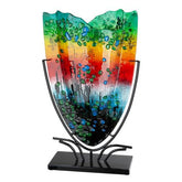 Glasart - Vase- Rainbow hoch