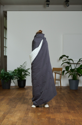 100% Bio-Baumwolle — Quilt Laurin, anthrazit