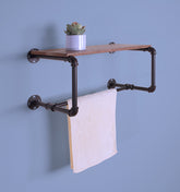 Pipe Wandgarderobe mit Ablagen