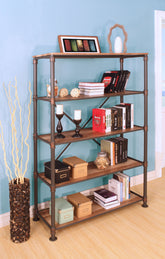 Pipe Regale breit mit 5 Ablagefächer