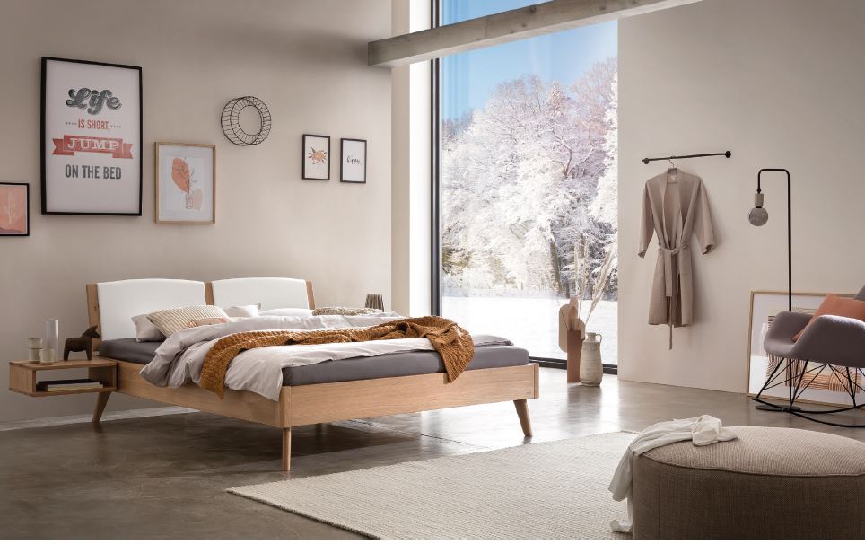 Bett Fabio Wildbuche natur geölt