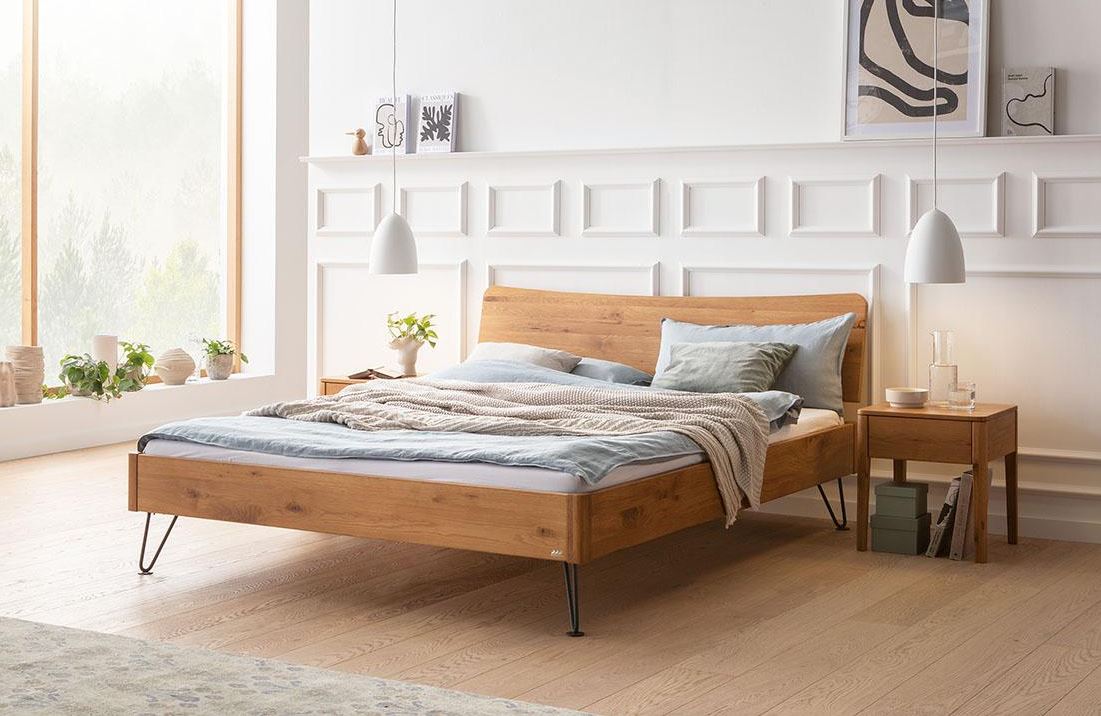 Bett Lorenzo Wildbuche natur geölt