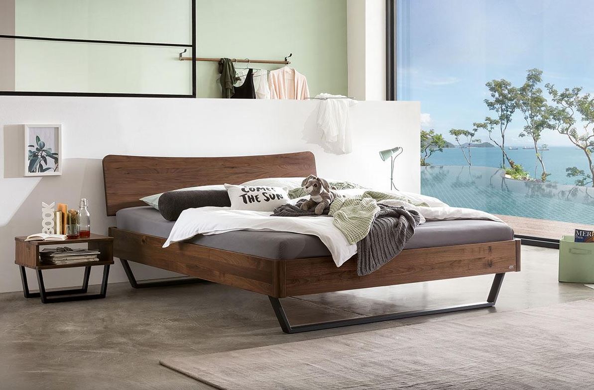 Bett Trento Wildbuche natur geölt