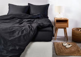 Linge de lit en satin Premium Uni
