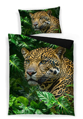 Satin Bettwäsche Leopardo