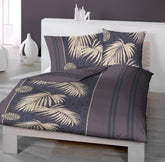 Renforcé Seersucker Bettwäsche Palmen