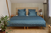 organic satin bed linen Braga