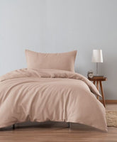 Seersucker Bedding Set Latte Uni