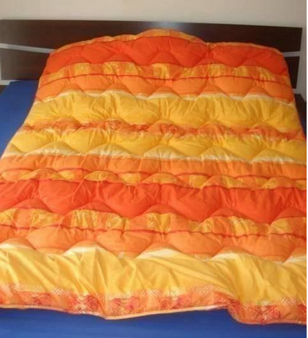 Ganzjahres Steppdecke Blau und Orange
