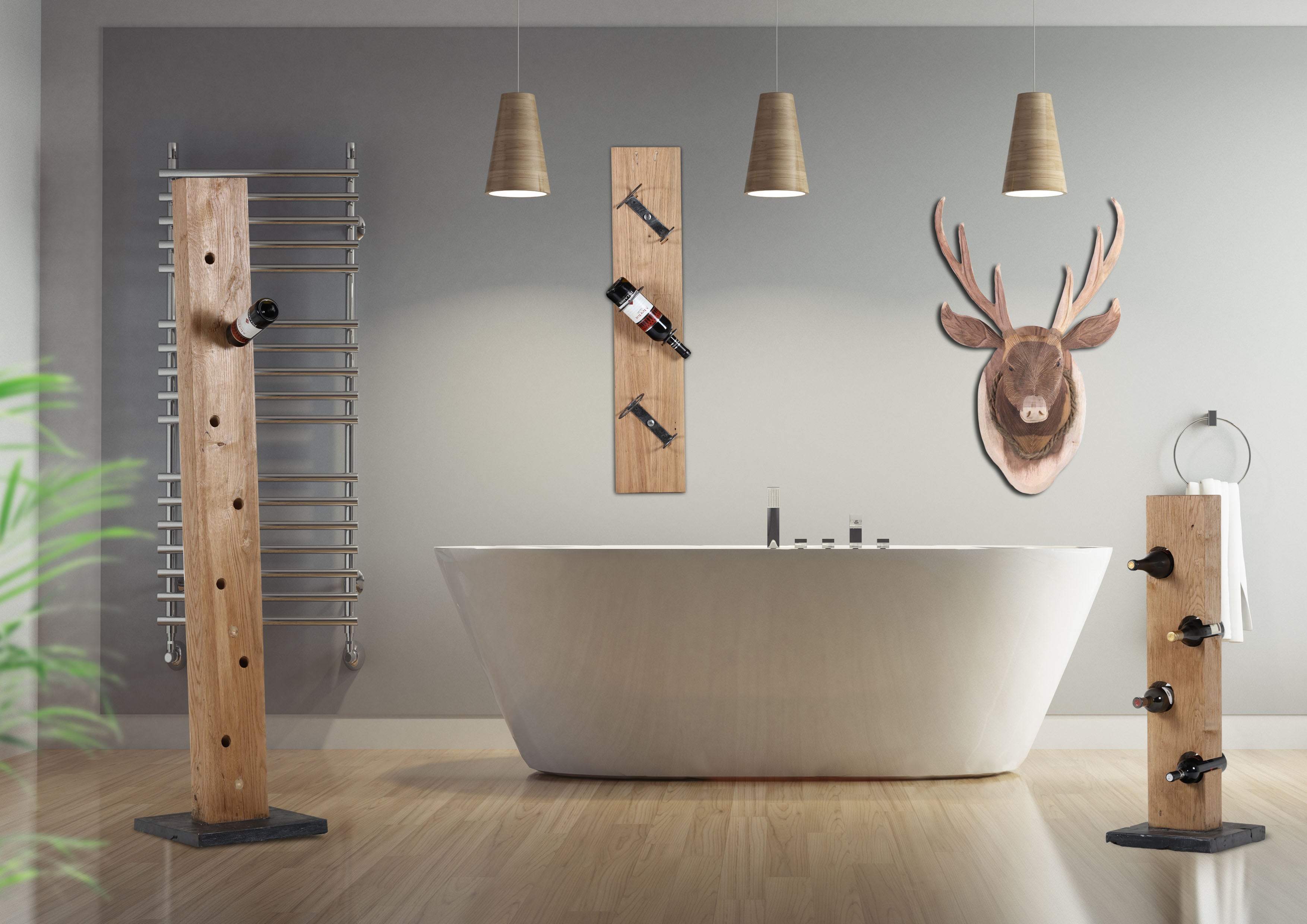 Wandhalter für Flaschen