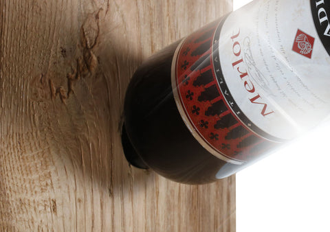 Weinregal -Flaschenregal aus massivem Holz