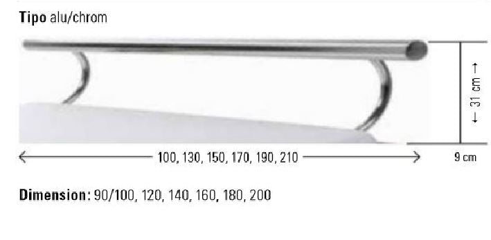 Massive Bettrahmen mit Rahmenhohe 16 cm