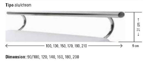 Massive Bettrahmen mit Rahmenhohe 16 cm