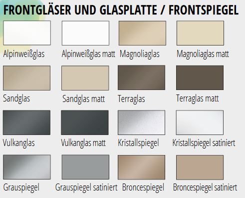 Teilverglast Sonia Konsole mit 2 Schubkasten