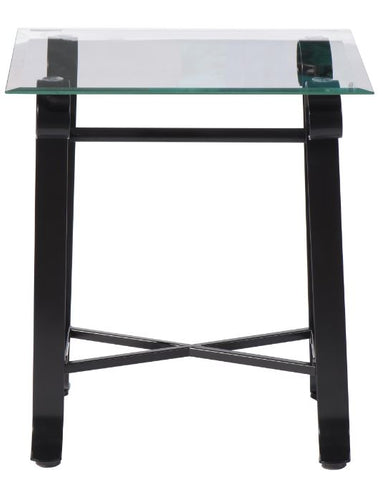 HIT  Gomo Nachtkommode aus Glas und Metall
