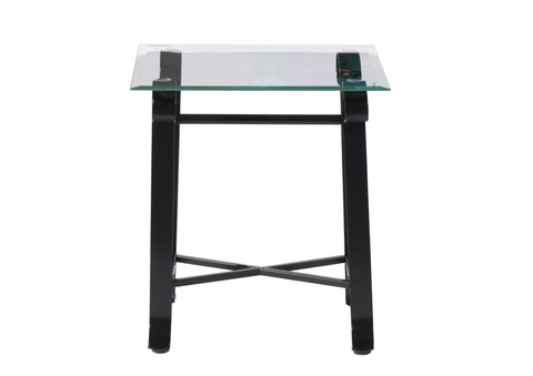 HIT  Gomo Nachtkommode aus Glas und Metall