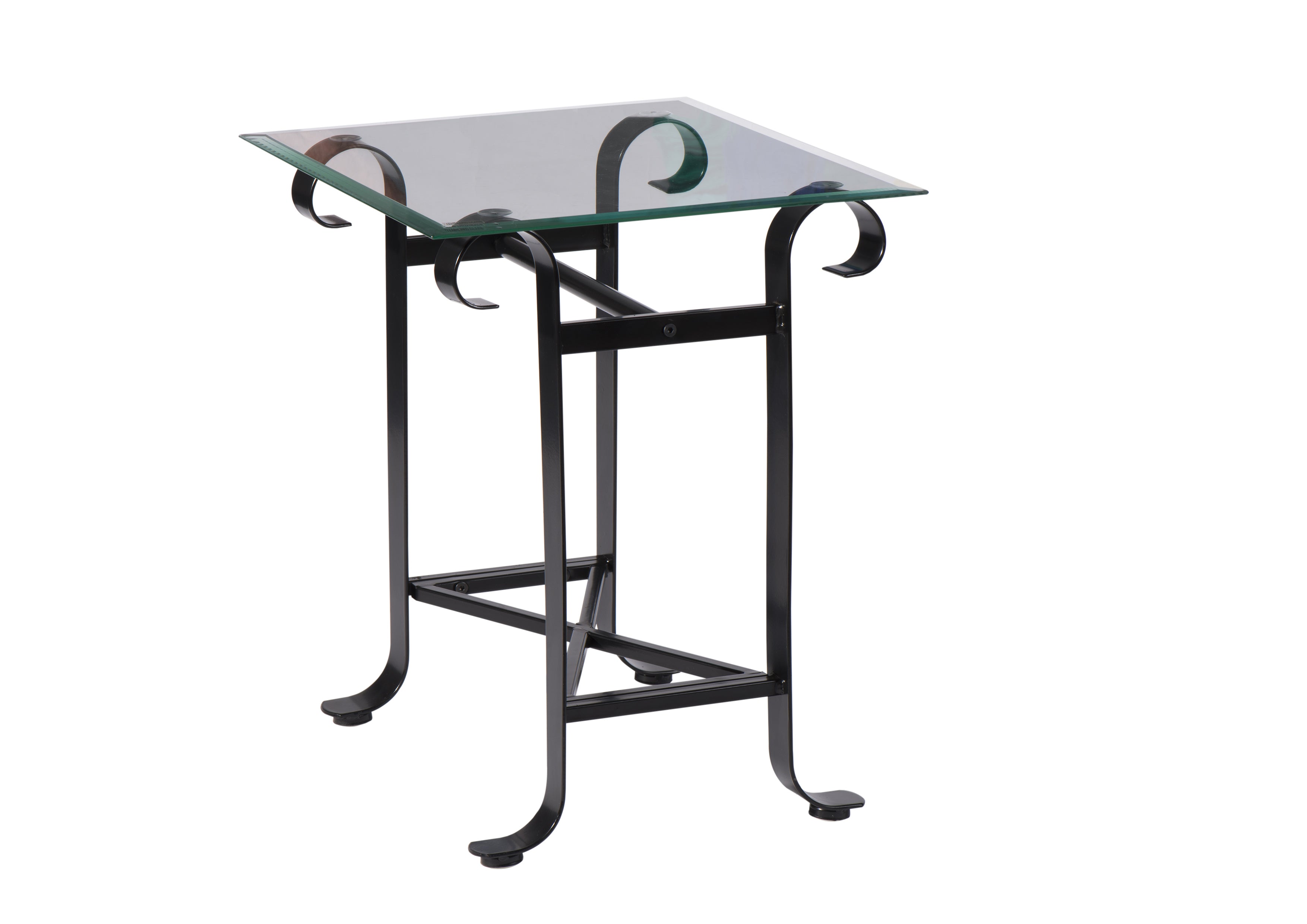 LIQUIDATION Gomo Nachtkommode aus Glas und Metall