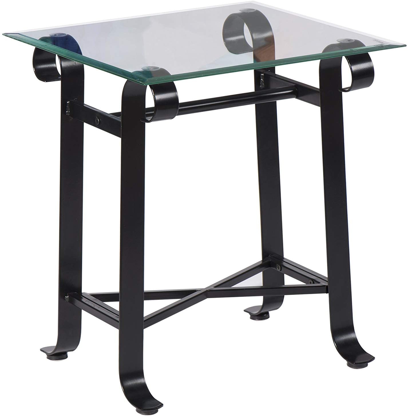 LIQUIDATION Gomo Nachtkommode aus Glas und Metall