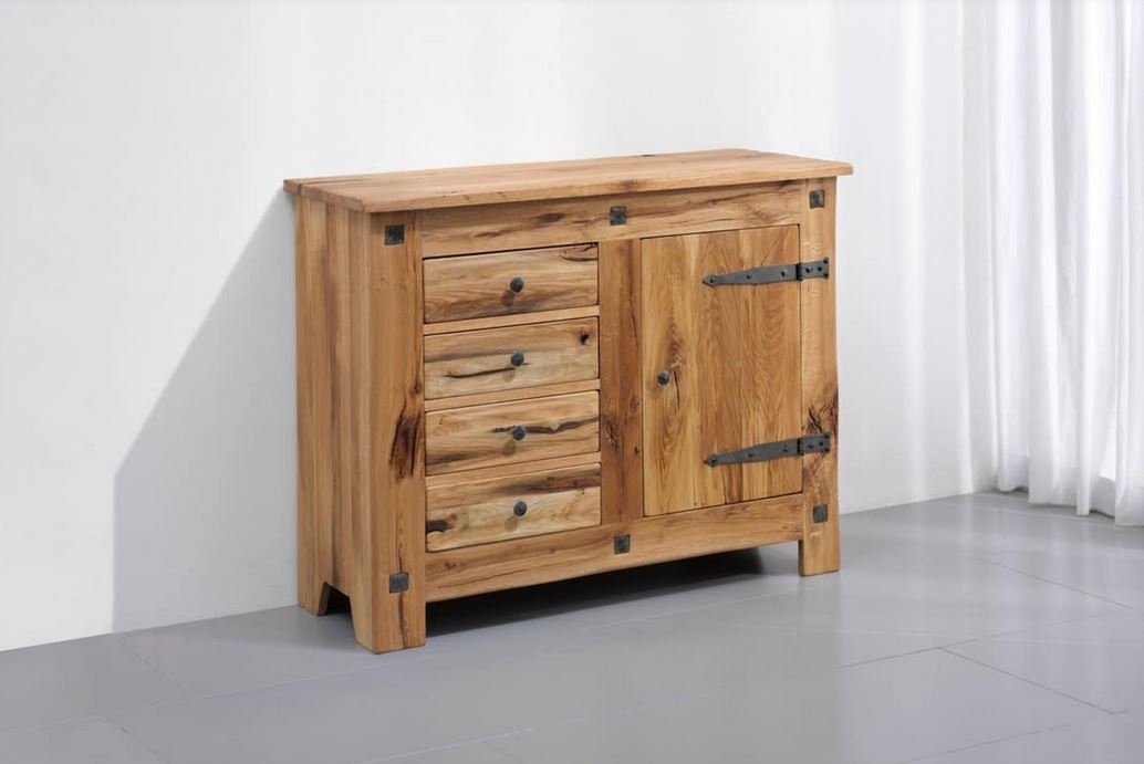 Massivholz Sideboard Castello (1-türig)