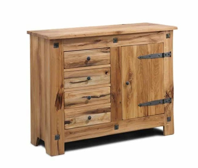 Massivholz Sideboard Castello (1-türig)