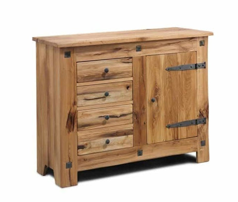 Massivholz Sideboard Castello (1-türig)