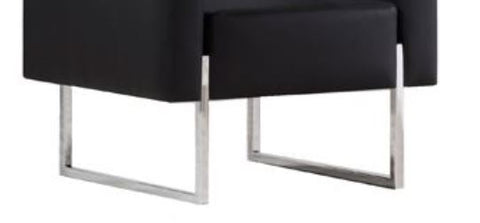 Sessel Ascona Schwarz Kunstleder pro Stück