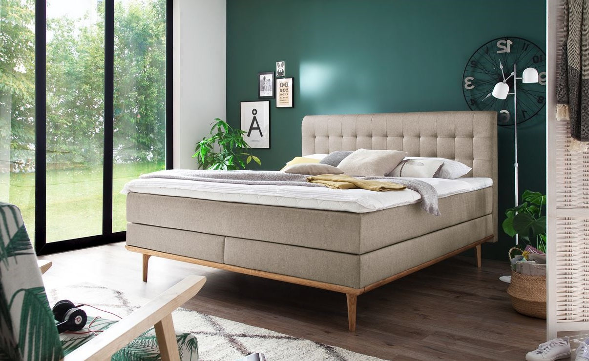Boxspringbett Maxi Kopfteil Kapituniert Melva
