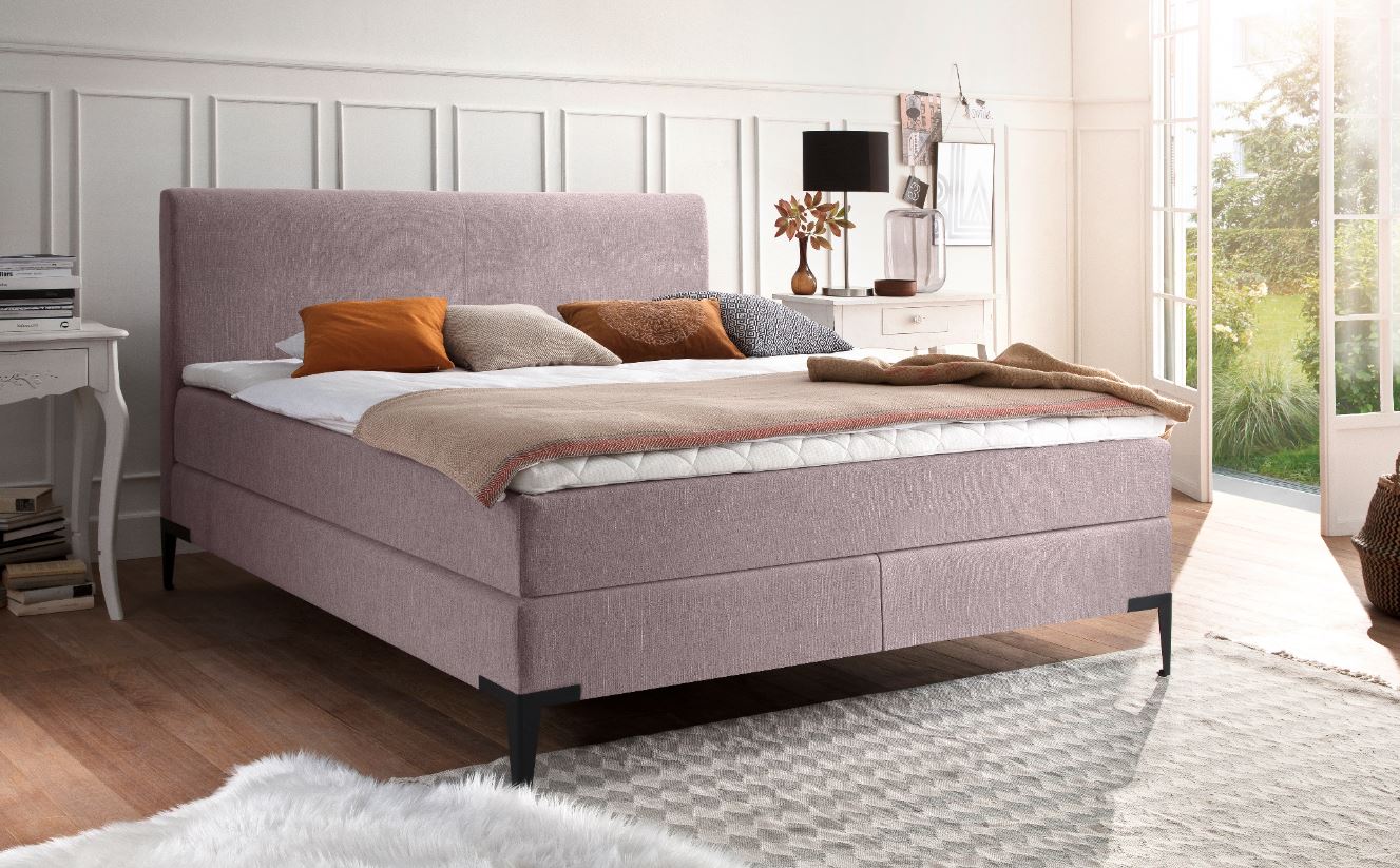 Boxspringbett Modern Style Kopfteil Glatt