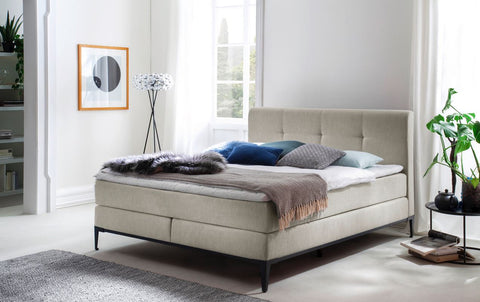 Boxspringbett Modern Style Kopfteil 3-Punkt-Steppung