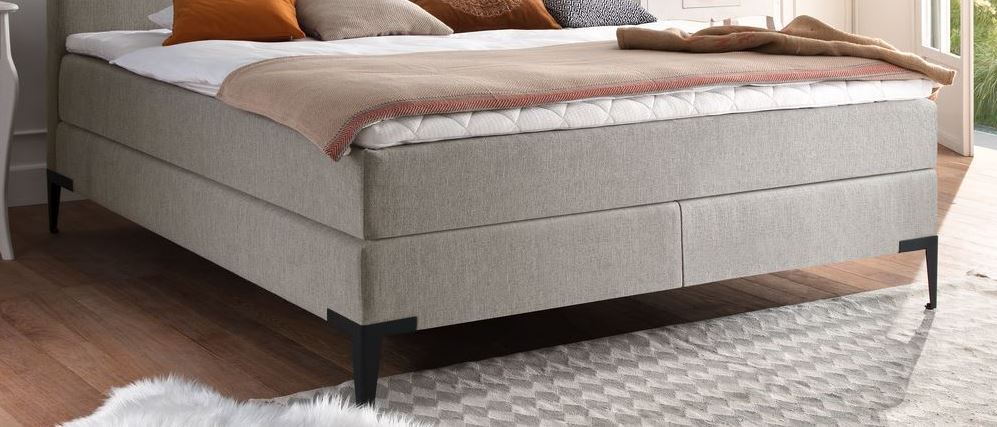 Boxspringbett Modern Style Kopfteil Quer- und Senkrechtnaht