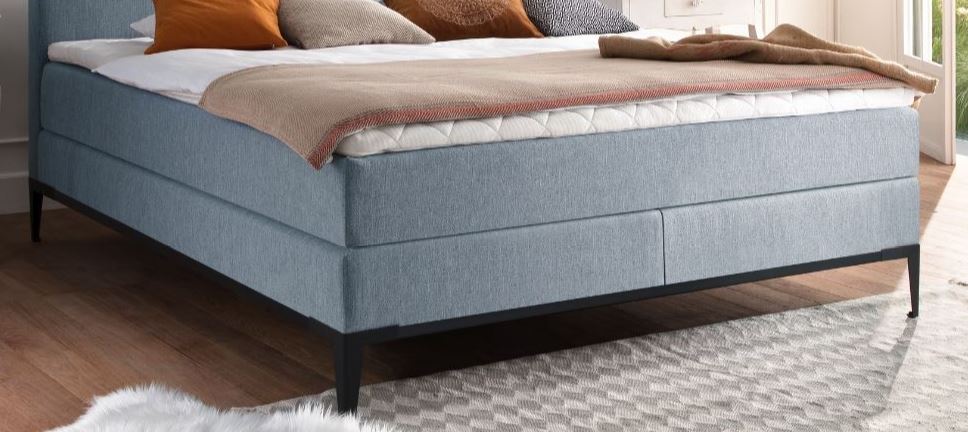Boxspringbett Modern Style Kopfteil Quer- und Senkrechtnaht