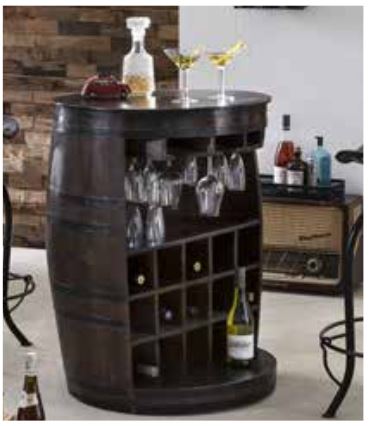 Barschrank Fassförmig - Amir