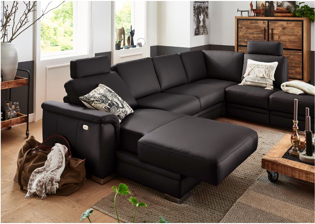 U-Gruppe Leder Biona Schwarz