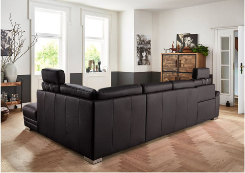 U-Gruppe Leder Biona Schwarz