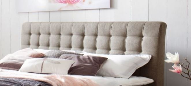 Boxspringbett mit Bettkasten Leandra Hugo Kopfteil Kapituniert
