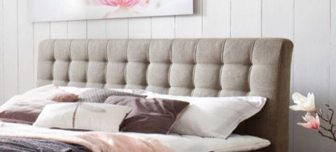Boxspringbett mit Bettkasten Leandra Hugo Kopfteil Kapituniert