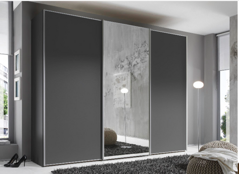 Schwebetüreschrank 3-trg Saint-Leonard mit Spiegel