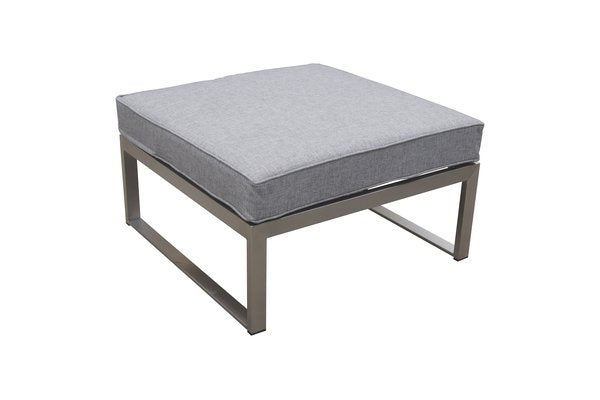 Oreo Edelstahl Lounge klein mit Teak Armlehne