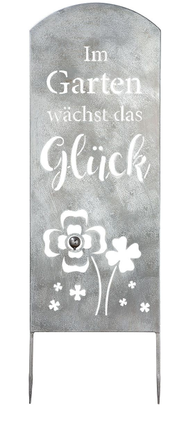 Metall Stecker "Glück" 2er Set
