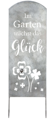 Metall Stecker "Glück" 2er Set