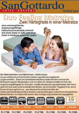SanGottardo Duo Feeling Matratze