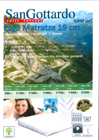 SanGottardo Ergo Matratze 19 cm