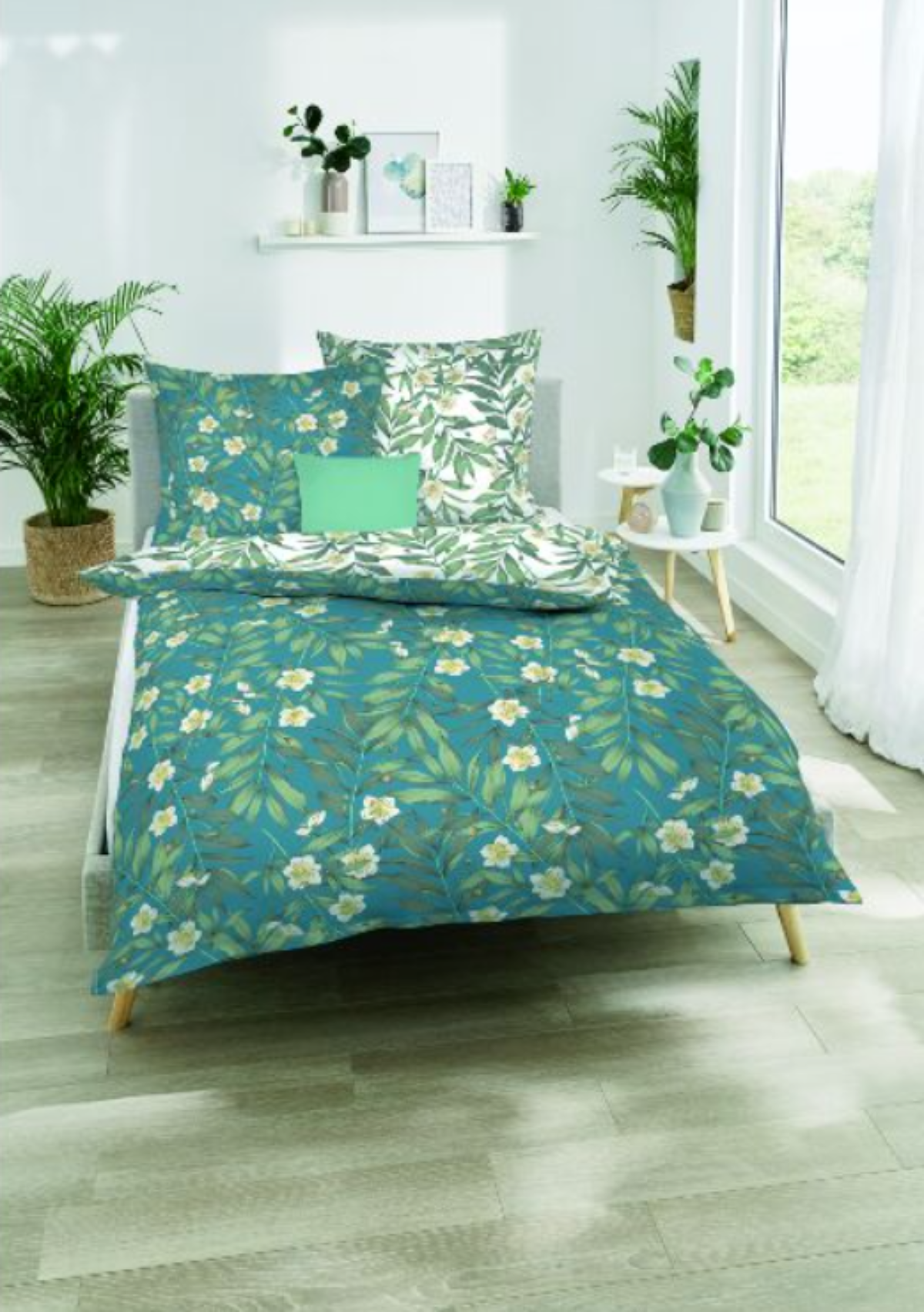 Filippa — Satinbettwäsche Set 160x210 + 65x100cm