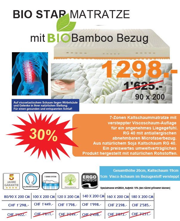 SanGottardo Bio Star Matratze