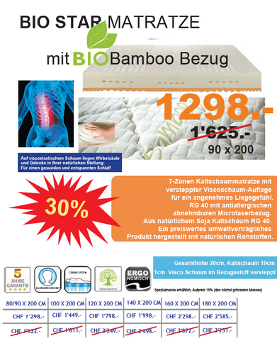 SanGottardo Bio Star Matratze