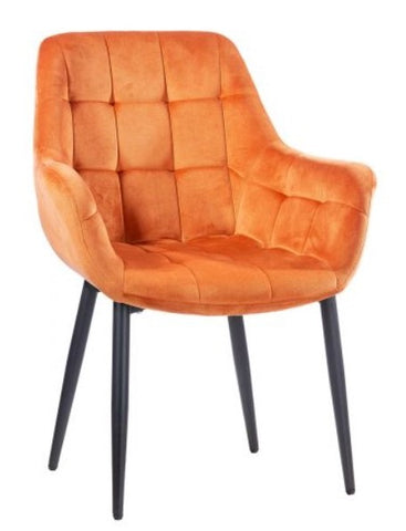 Virginia Cognac Polsterstuhl 4er Set