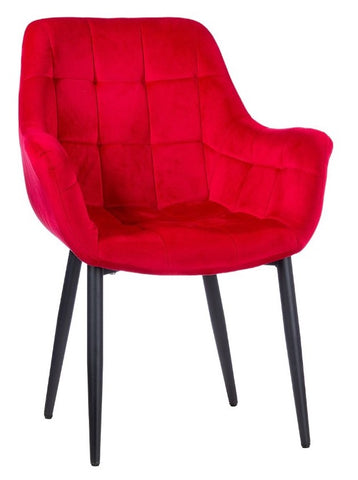 Virginia Rot Polsterstuhl 4er Set