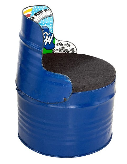 Sitztonne Graffiti blau 4er Set