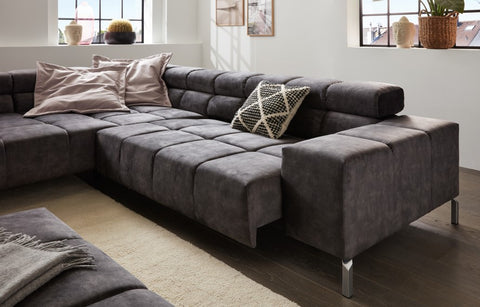 Eck -und Longchair Sofa William Olive